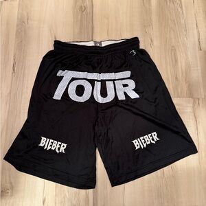Justin Bieber “Purpose Tour” Champion Black Athletic Shorts